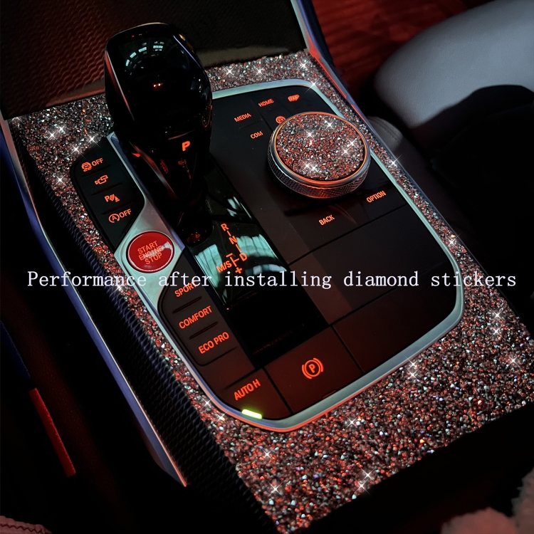 Autocollant de décoration en diamant pour boutons de volant de voiture, 2  pièces, pour BMW X5 E70 2008 – 2013, conduite à gauche et à droite