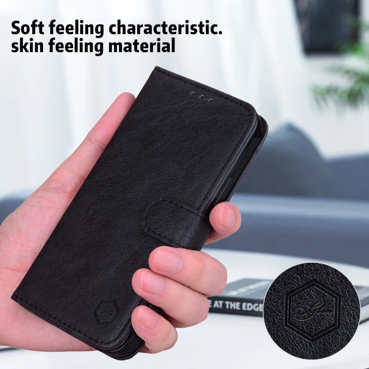 For Samsung Galaxy S24 Ultra 5G Skin Feeling Oil Leather Texture PU + TPU Phone Case(Black) For Samsung Galaxy S24 Ultra 5G Skin Feeling Oil Leather Texture PU + TPU Phone Case(Black)