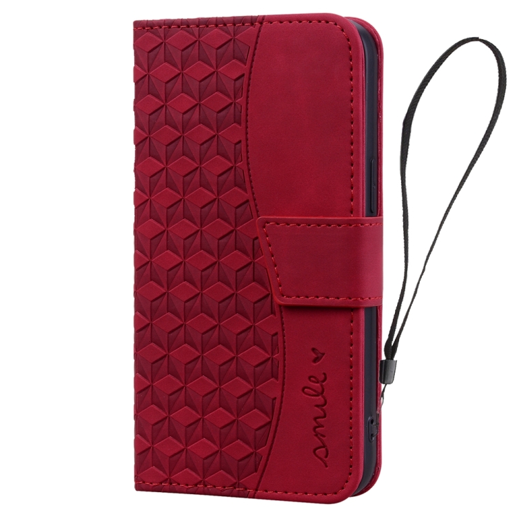 For Samsung Galaxy S22+ 5G Diamond Buckle Leather Phone Case with Lanyard(Wine Red) For Samsung Galaxy S22+ 5G Diamond Buckle Leather Phone Case with Lanyard(Wine Red)