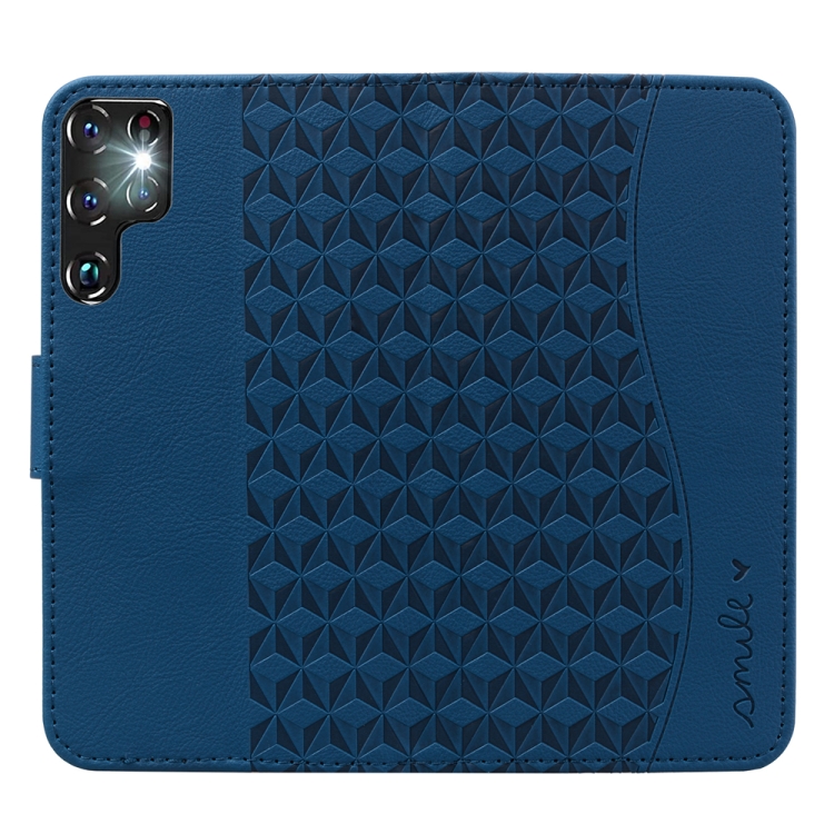 For Samsung Galaxy S22 Ultra 5G Diamond Buckle Leather Phone Case with Lanyard(Royal Blue) For Samsung Galaxy S22 Ultra 5G Diamond Buckle Leather Phone Case with Lanyard(Royal Blue)