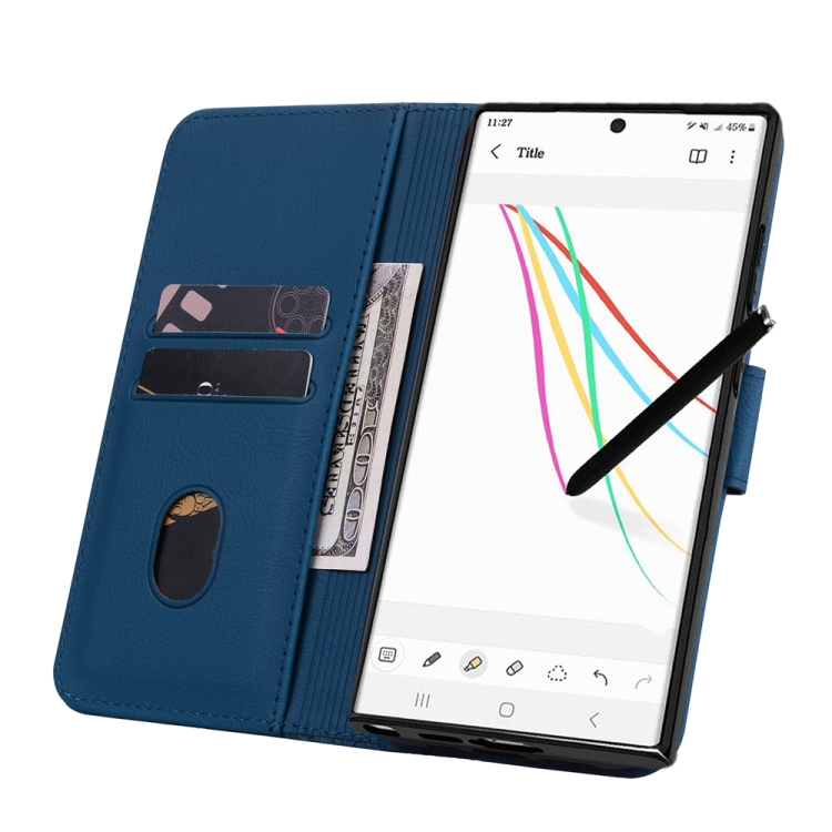 For Samsung Galaxy S22 Ultra 5G Diamond Buckle Leather Phone Case with Lanyard(Royal Blue) For Samsung Galaxy S22 Ultra 5G Diamond Buckle Leather Phone Case with Lanyard(Royal Blue)