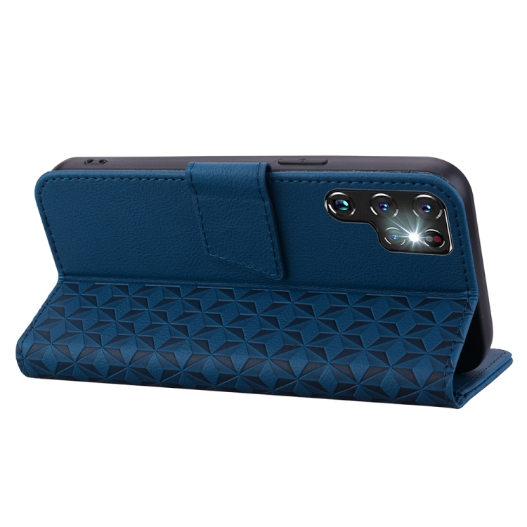 For Samsung Galaxy S22 Ultra 5G Diamond Buckle Leather Phone Case with Lanyard(Royal Blue) For Samsung Galaxy S22 Ultra 5G Diamond Buckle Leather Phone Case with Lanyard(Royal Blue)