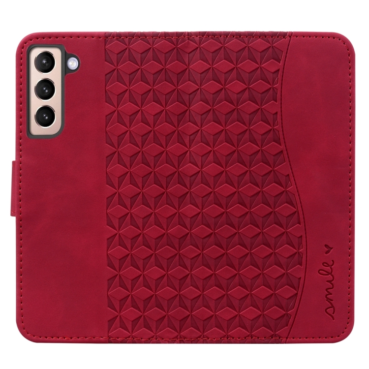 For Samsung Galaxy S21+ 5G Diamond Buckle Leather Phone Case with Lanyard(Wine Red) For Samsung Galaxy S21+ 5G Diamond Buckle Leather Phone Case with Lanyard(Wine Red)