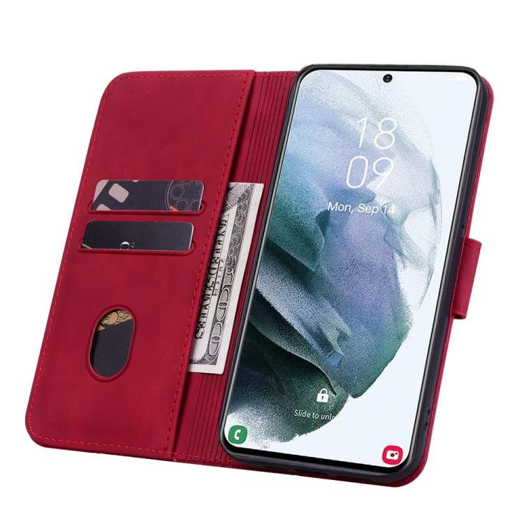 For Samsung Galaxy S21+ 5G Diamond Buckle Leather Phone Case with Lanyard(Wine Red) For Samsung Galaxy S21+ 5G Diamond Buckle Leather Phone Case with Lanyard(Wine Red)