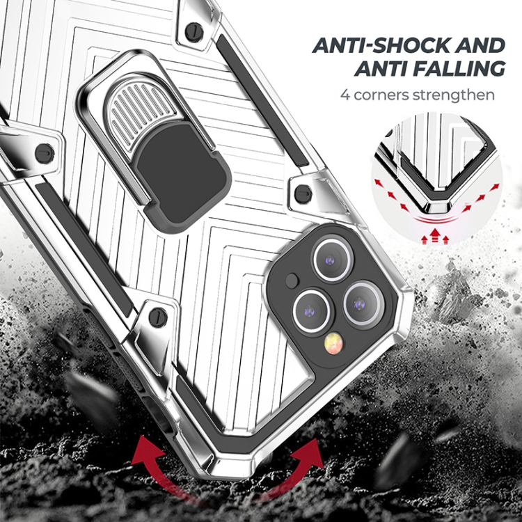 For iPhone 11 Pro Max Cool Armor PC+TPU Shockproof Case with 360 Degree Rotation Ring Holder(Silver) For iPhone 11 Pro Max Cool Armor PC+TPU Shockproof Case with 360 Degree Rotation Ring Holder(Silver)