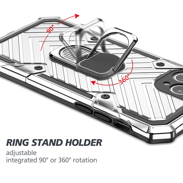 For iPhone 11 Pro Max Cool Armor PC+TPU Shockproof Case with 360 Degree Rotation Ring Holder(Silver) For iPhone 11 Pro Max Cool Armor PC+TPU Shockproof Case with 360 Degree Rotation Ring Holder(Silver)