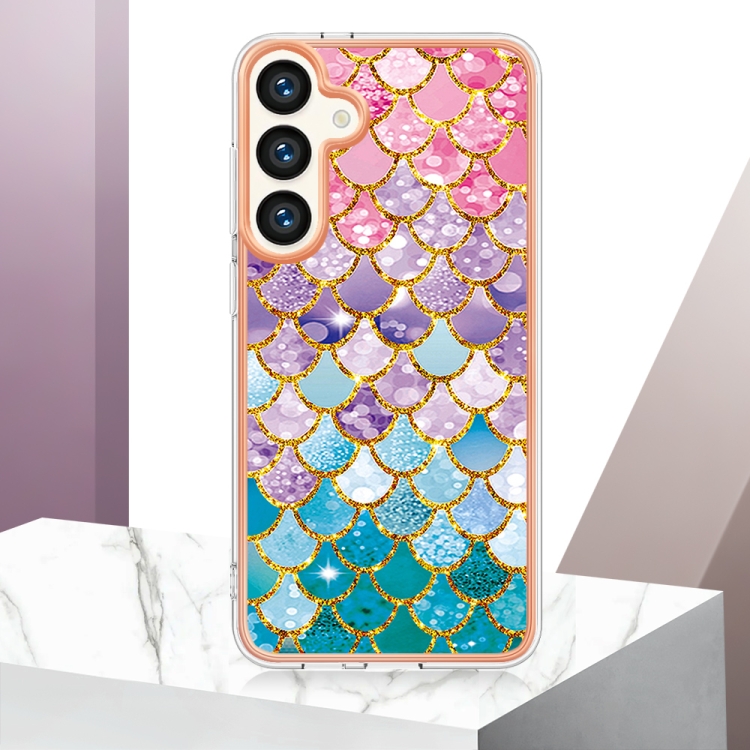 For Samsung Galaxy S24 5G Electroplating IMD TPU Phone Case(Colorful Scales) For Samsung Galaxy S24 5G Electroplating IMD TPU Phone Case(Colorful Scales)