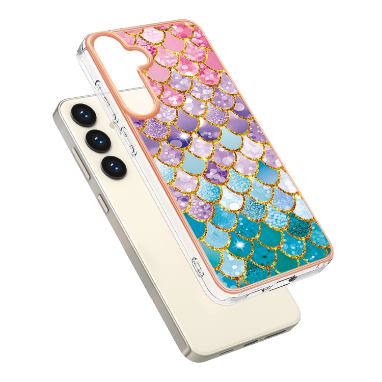 For Samsung Galaxy S24 5G Electroplating IMD TPU Phone Case(Colorful Scales) For Samsung Galaxy S24 5G Electroplating IMD TPU Phone Case(Colorful Scales)