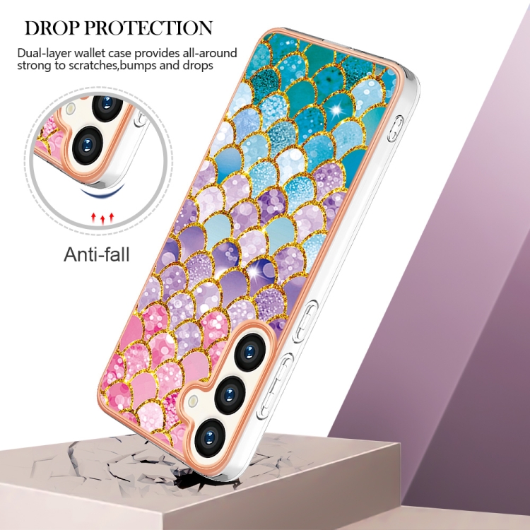 For Samsung Galaxy S24 5G Electroplating IMD TPU Phone Case(Colorful Scales) For Samsung Galaxy S24 5G Electroplating IMD TPU Phone Case(Colorful Scales)