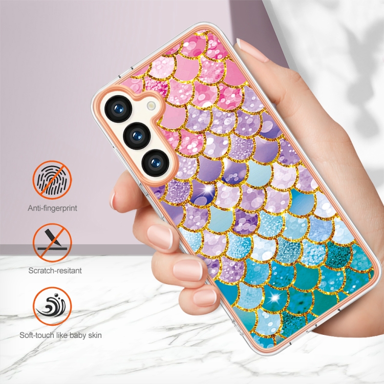 For Samsung Galaxy S24 5G Electroplating IMD TPU Phone Case(Colorful Scales) For Samsung Galaxy S24 5G Electroplating IMD TPU Phone Case(Colorful Scales)