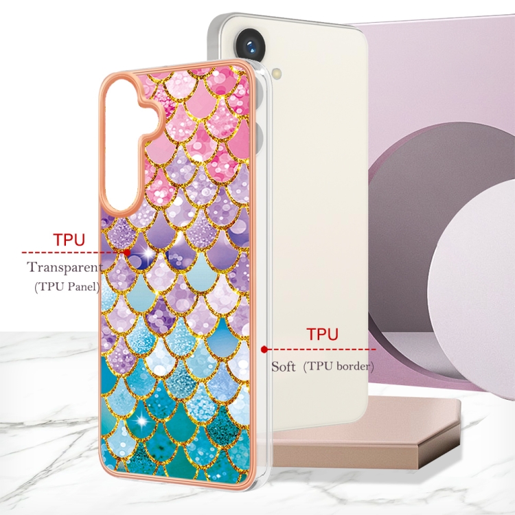 For Samsung Galaxy S24 5G Electroplating IMD TPU Phone Case(Colorful Scales) For Samsung Galaxy S24 5G Electroplating IMD TPU Phone Case(Colorful Scales)