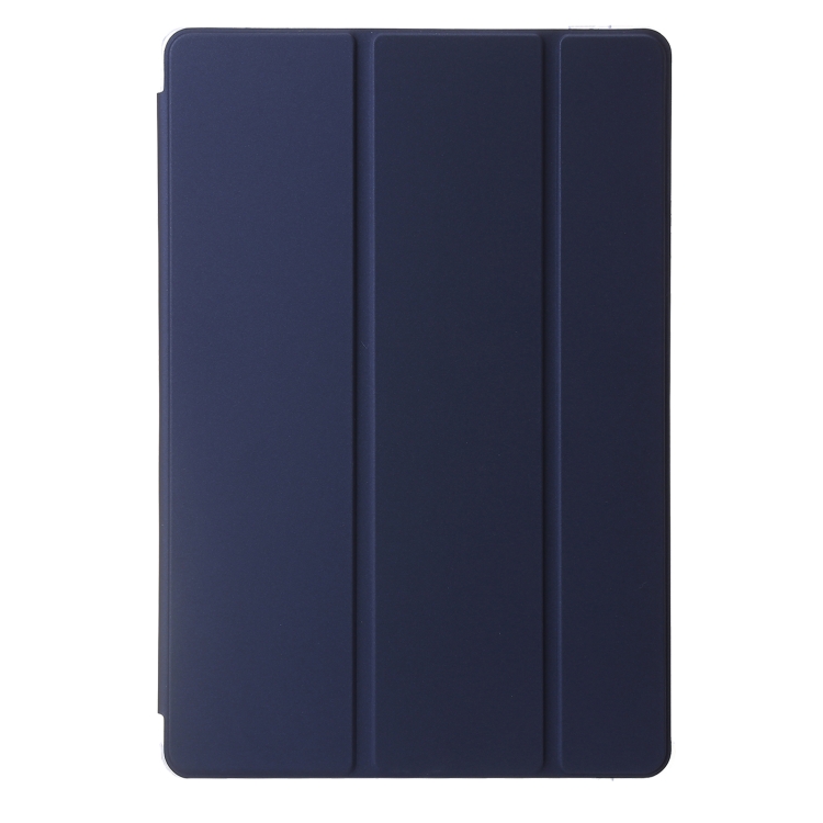 For Samsung Galaxy Tab S9 3-Fold Clear Acrylic Leather Tablet Case(Dark Blue) For Samsung Galaxy Tab S9 3-Fold Clear Acrylic Leather Tablet Case(Dark Blue)