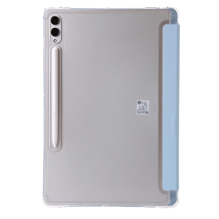 For Samsung Galaxy Tab S9 Clear Acrylic Deformation Leather Tablet Case(Ice Blue) For Samsung Galaxy Tab S9 Clear Acrylic Deformation Leather Tablet Case(Ice Blue)
