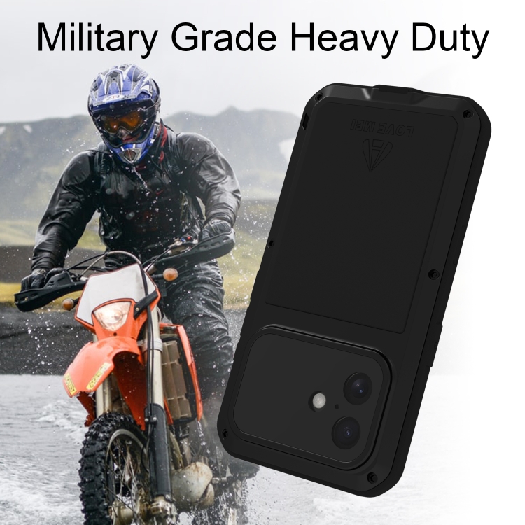For iPhone 16 LOVE MEI Metal Shockproof Life Waterproof Dustproof Phone Case(Army Green) For iPhone 16 LOVE MEI Metal Shockproof Life Waterproof Dustproof Phone Case(Army Green)