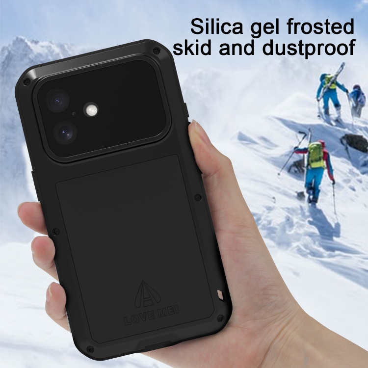 For iPhone 16 LOVE MEI Metal Shockproof Life Waterproof Dustproof Phone Case(Army Green) For iPhone 16 LOVE MEI Metal Shockproof Life Waterproof Dustproof Phone Case(Army Green)