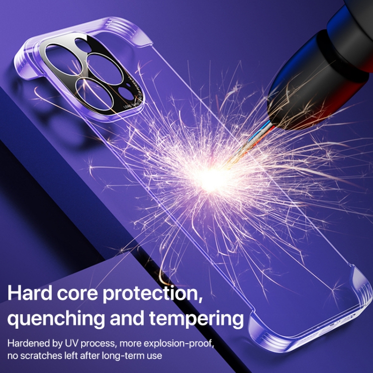 For iPhone 14 Shockproof Frameless Phone Case(Silver) For iPhone 14 Shockproof Frameless Phone Case(Silver)