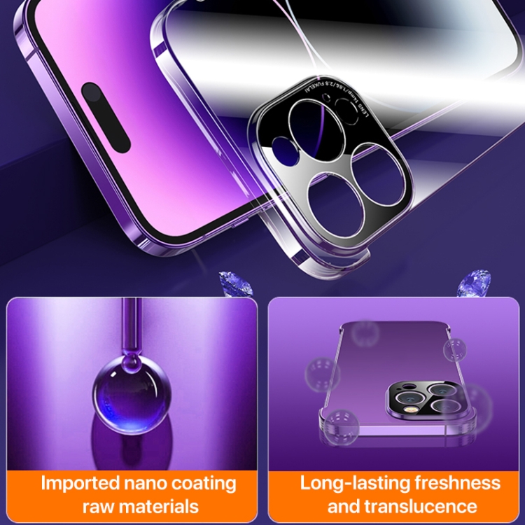 For iPhone 14 Shockproof Frameless Phone Case(Silver) For iPhone 14 Shockproof Frameless Phone Case(Silver)