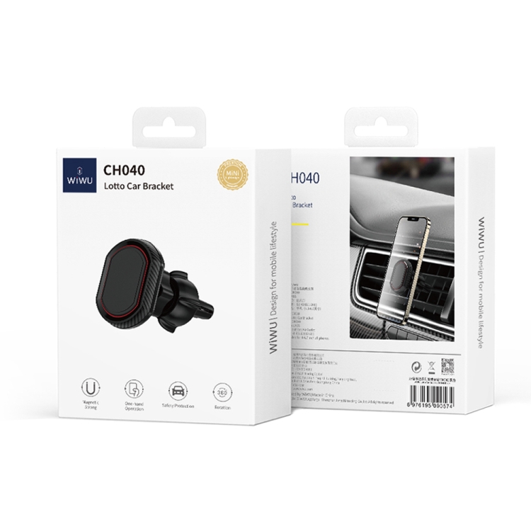 WIWU CH040 Lotto Series Magnetic Car Mount(Black) WIWU CH040 Lotto Series Magnetic Car Mount(Black)