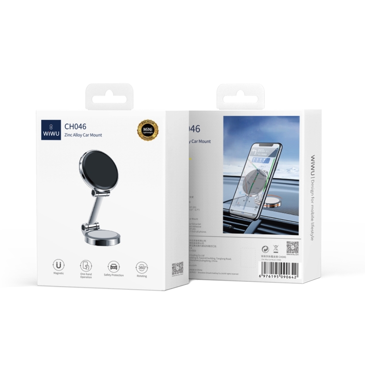 WIWU CH046 Zinc Series Car Magnetic Mount(Black) WIWU CH046 Zinc Series Car Magnetic Mount(Black)