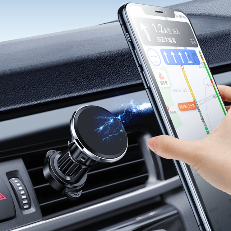 WIWU CH047 Zinc Series Car Magnetic Mount(Black) WIWU CH047 Zinc Series Car Magnetic Mount(Black)