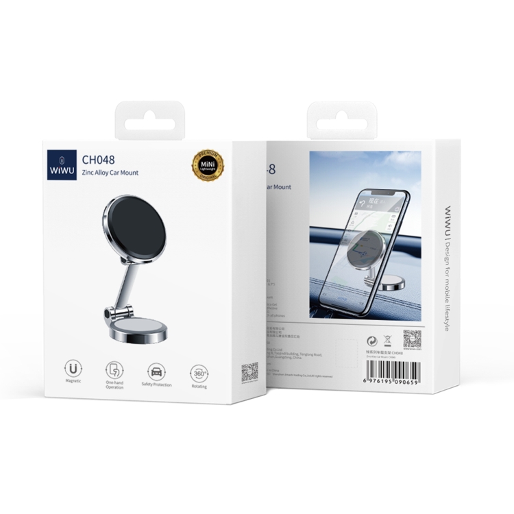 WIWU CH048 Zinc Series Car Magnetic Mount(Black) WIWU CH048 Zinc Series Car Magnetic Mount(Black)