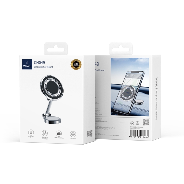 WIWU CH049 Zinc Series Car Magnetic Mount(Black) WIWU CH049 Zinc Series Car Magnetic Mount(Black)
