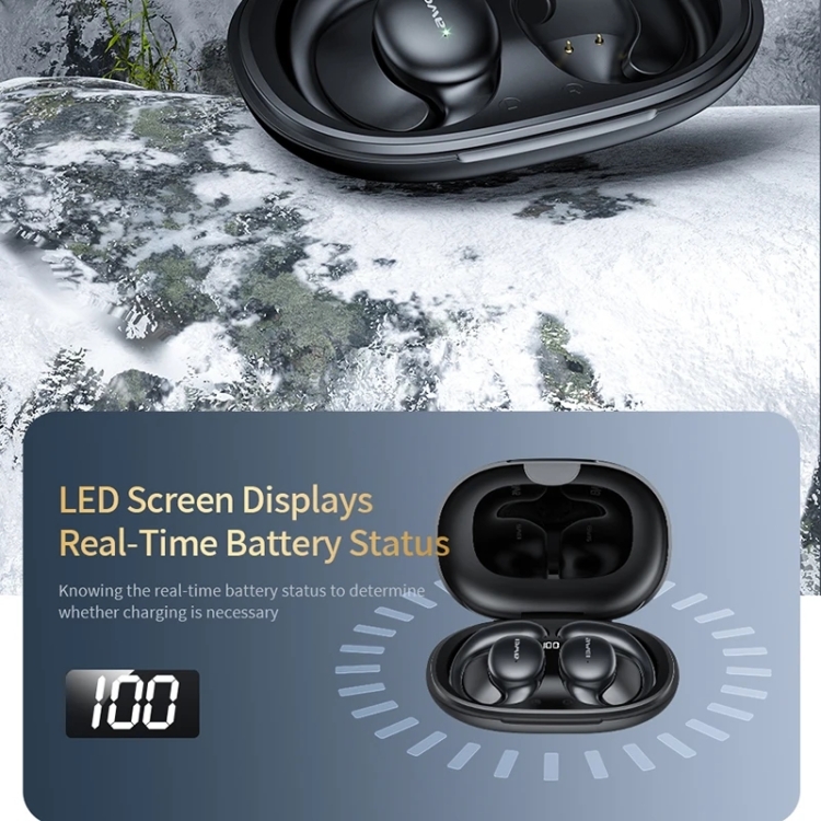 awei T80 Air Conduction Sport TWS Bluetooth Earbuds(Black) awei T80 Air Conduction Sport TWS Bluetooth Earbuds(Black)