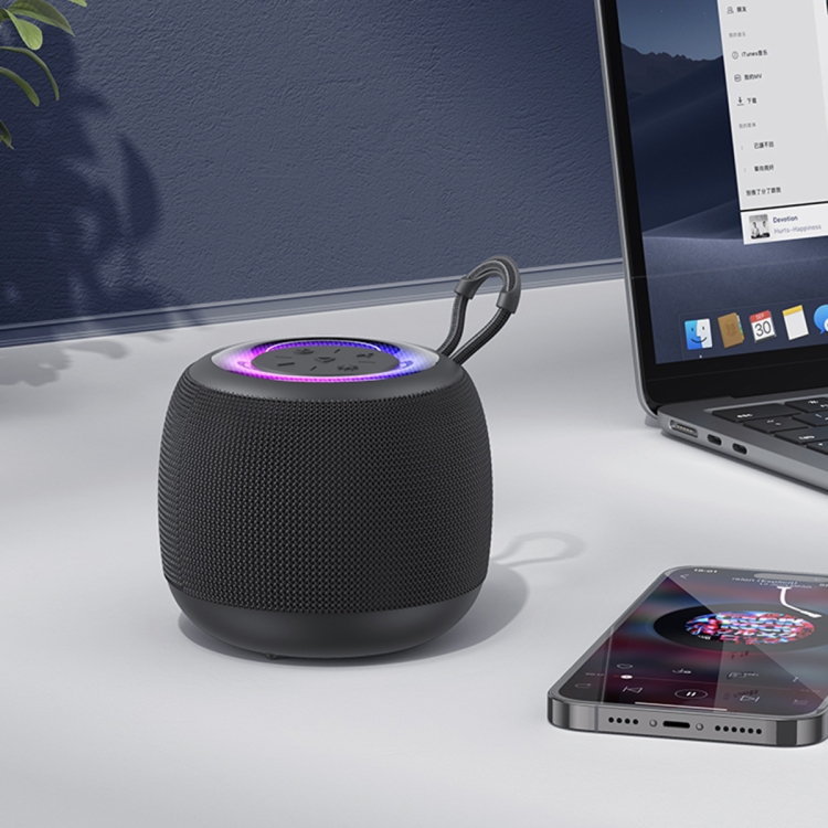 USAMS US-YX014 Yinya Series Mini Wireless Bluetooth Speaker(Black)