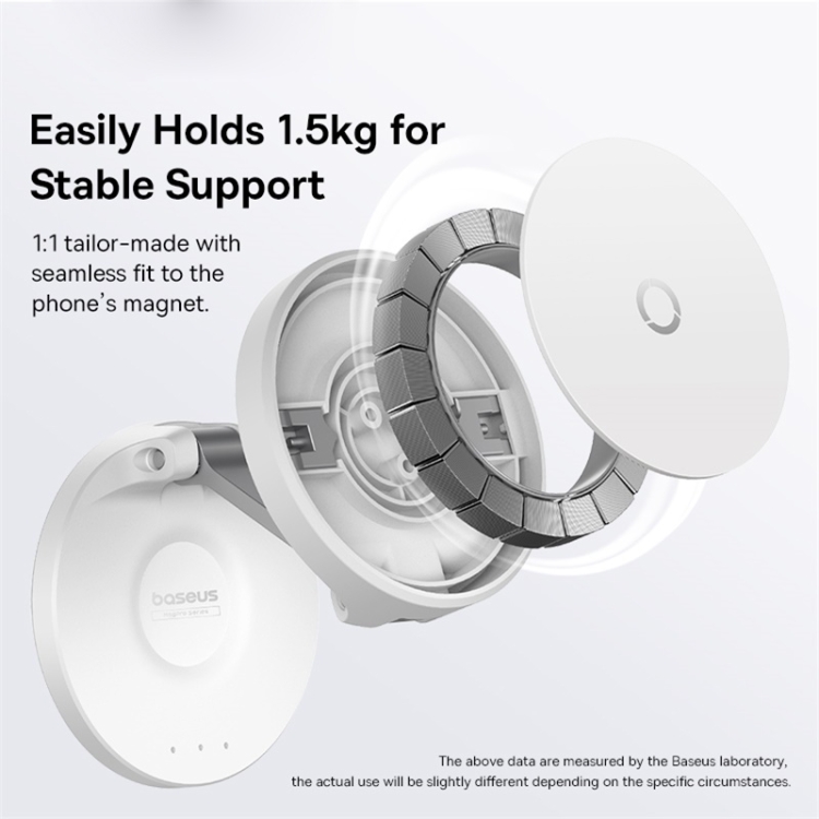 Baseus MagPro Magnet Suction Foldable Wall Holder(White) Baseus MagPro Magnet Suction Foldable Wall Holder(White)