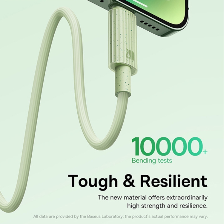 Baseus USB to 8 Pin Fast Charging Data Cable, Cable Length:1m(Green) Baseus USB to 8 Pin Fast Charging Data Cable, Cable Length:1m(Green)