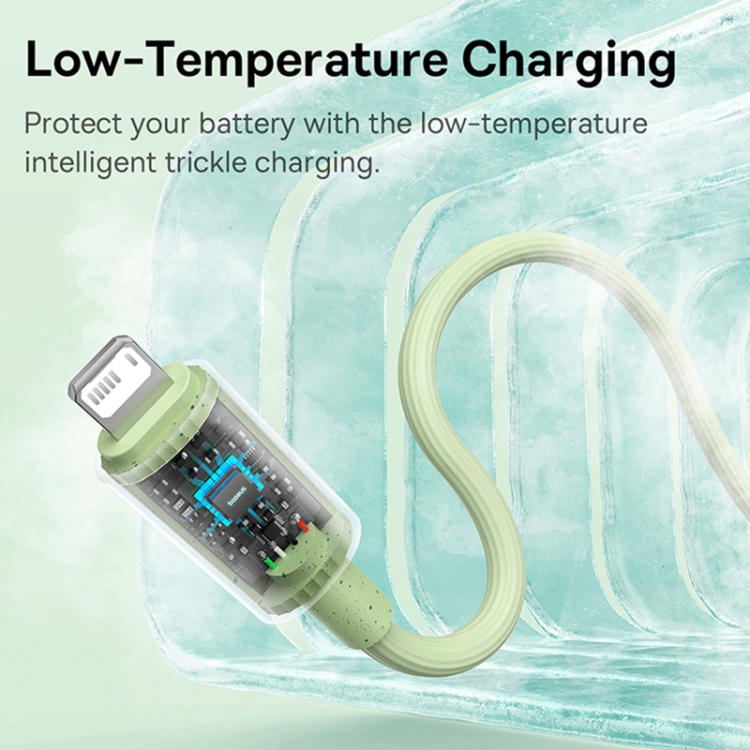 Baseus USB to 8 Pin Fast Charging Data Cable, Cable Length:1m(Green) Baseus USB to 8 Pin Fast Charging Data Cable, Cable Length:1m(Green)