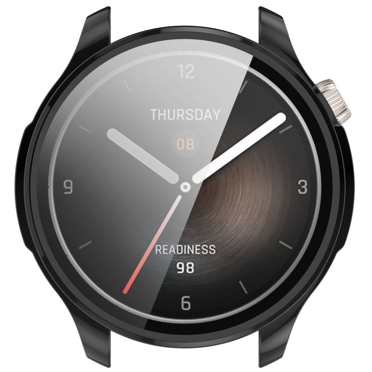 Para Amazfit Balance Correa de reloj de color sólido de silicona  texturizada de 22 mm (negro)