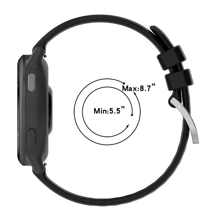 Para Garmin vivoactive 5 / Active 5 Correa de reloj de silicona de 20 mm (naranja) - B3