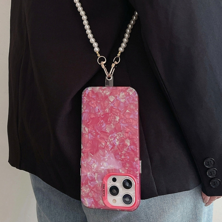 Cover Ciondolo Trasparente per Xiaomi Redmi 7A Con Cordino Verde/Dorato