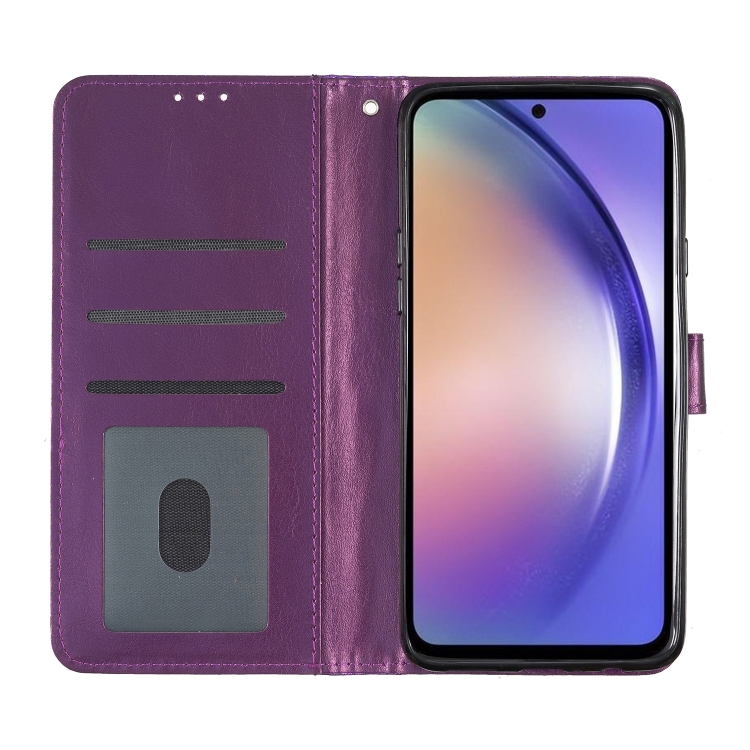 Para OPPO A79 5G / A2 5G Funda de cuero con tapa en polvo con purpurina  (dorado)