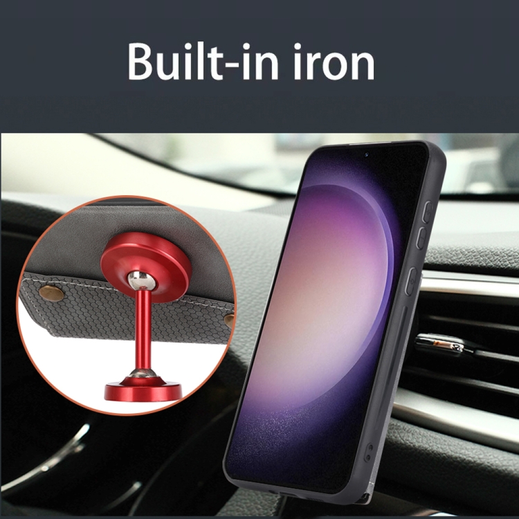 For Samsung Galaxy S24 5G Double Buckle Card Slots Magnetic Phone Case(Grey) For Samsung Galaxy S24 5G Double Buckle Card Slots Magnetic Phone Case(Grey)