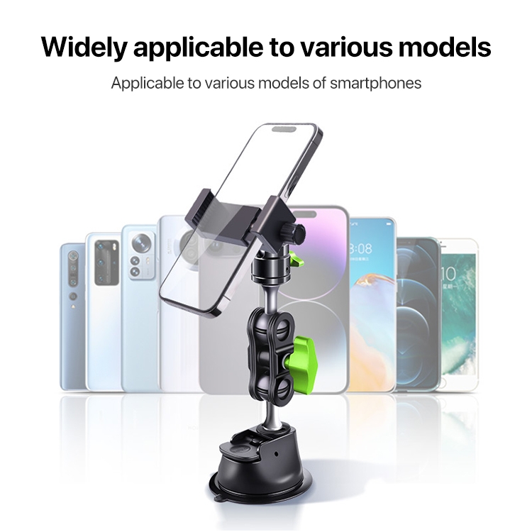 Single Suction Cup Pea Clamp Arm Holder 23cm with Knob Phone Clamp Single Suction Cup Pea Clamp Arm Holder 23cm with Knob Phone Clamp
