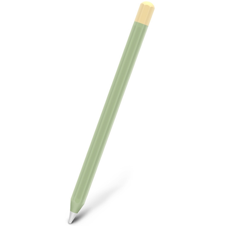 For Apple Pencil 2 Stylus Touch Pen Split Contrast Color Silicone Protective Case(Lemon Avocado) For Apple Pencil 2 Stylus Touch Pen Split Contrast Color Silicone Protective Case(Lemon Avocado)