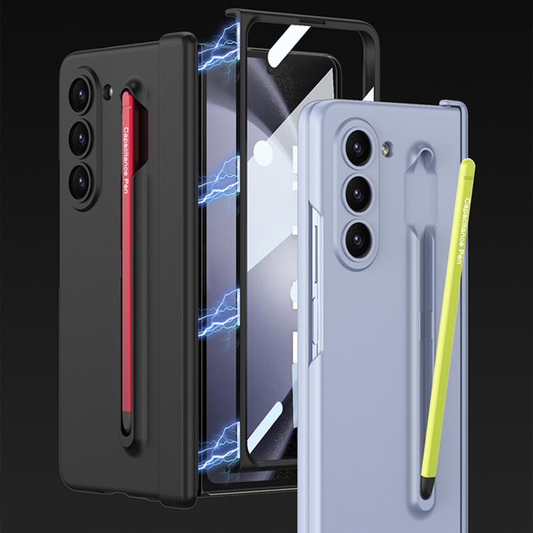 For Samsung Galaxy Z Fold5 5G GKK Magnetic Integrated Phone Case with Pen Slots, No Include Pen(Blue) For Samsung Galaxy Z Fold5 5G GKK Magnetic Integrated Phone Case with Pen Slots, No Include Pen(Blue)