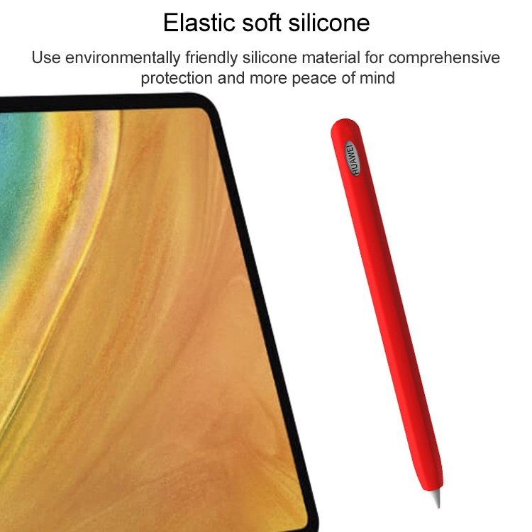 Para Huawei M-pencil Stylus Touch Pen Funda protectora de silicona antideslizante integrada (color fluorescente) - 6