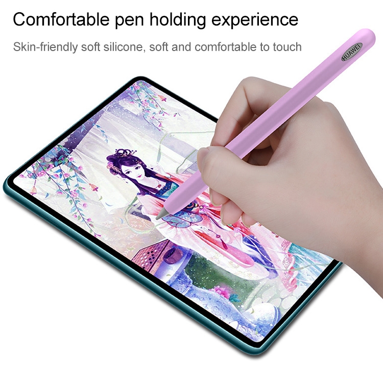 Para Huawei M-pencil Stylus Touch Pen Funda protectora de silicona antideslizante integrada (color fluorescente) - 7