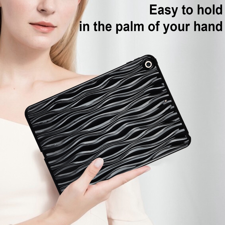 For iPad 10.2 2021 / 2020 / 2019 Jelly Color Water Ripple TPU Tablet Case(Black) For iPad 10.2 2021 / 2020 / 2019 Jelly Color Water Ripple TPU Tablet Case(Black)