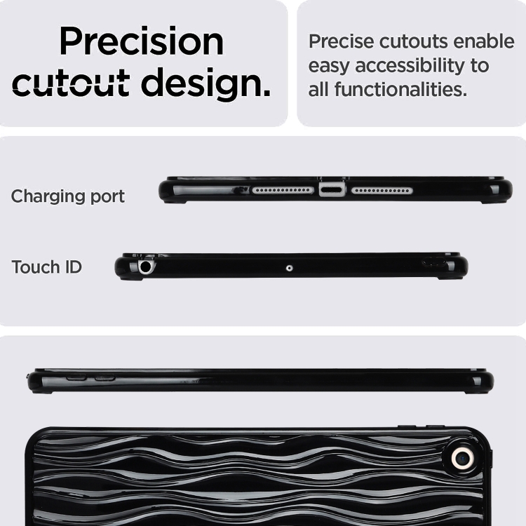 For iPad 10.2 2021 / 2020 / 2019 Jelly Color Water Ripple TPU Tablet Case(Black) For iPad 10.2 2021 / 2020 / 2019 Jelly Color Water Ripple TPU Tablet Case(Black)