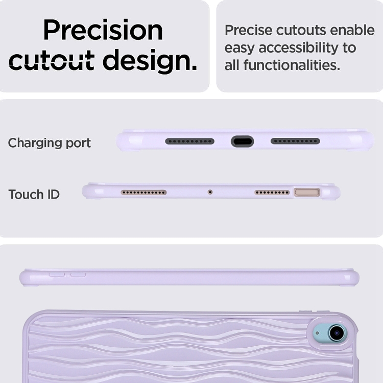 For iPad Air 10.9 2022 / 2020 Jelly Color Water Ripple TPU Tablet Case(Purple) For iPad Air 10.9 2022 / 2020 Jelly Color Water Ripple TPU Tablet Case(Purple)