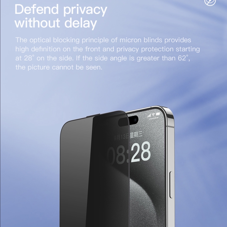 Protector de pantalla de cristal templado para iPhone 15 Pro Max - Dealy