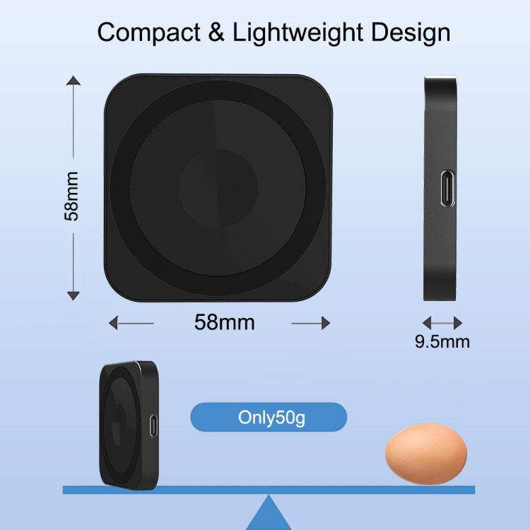 For iPhone / AirPods / iWatch Series 3 in 1 Portable Wireless Charger(Black) For iPhone / AirPods / iWatch Series 3 in 1 Portable Wireless Charger(Black)