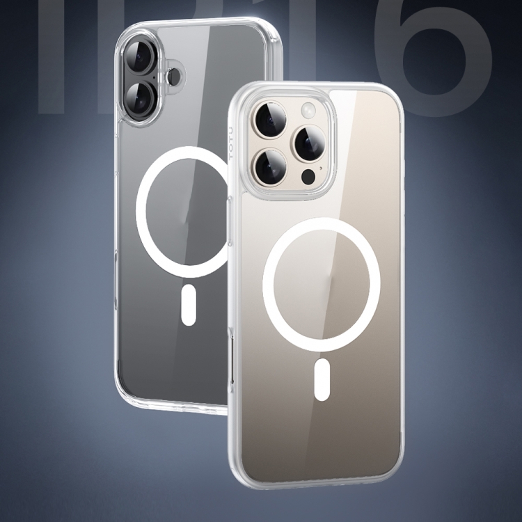 For iPhone 16 TOTUDESIGN PC-5 Crystal Shield Series Magsafe Magnetic Phone Case(Transparent) For iPhone 16 TOTUDESIGN PC-5 Crystal Shield Series Magsafe Magnetic Phone Case(Transparent)