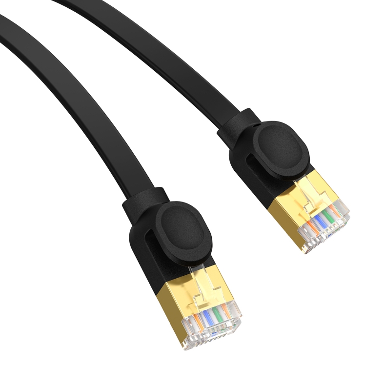 Achetez BASEUS PCWL-A104 2m RJ45 Cordon de Réseau Cat 7 Câble Ethernet Prise  en Charge de 10 Gbit / s (câble Plat) - Noir de Chine