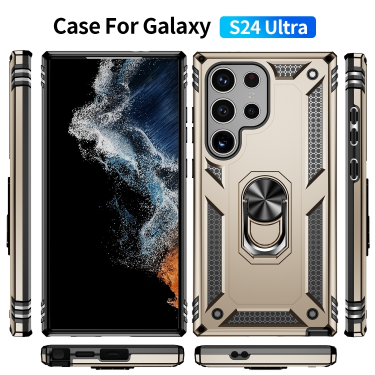 For Samsung Galaxy S24 Ultra 5G Shockproof TPU + PC Phone Case(Gold) For Samsung Galaxy S24 Ultra 5G Shockproof TPU + PC Phone Case(Gold)
