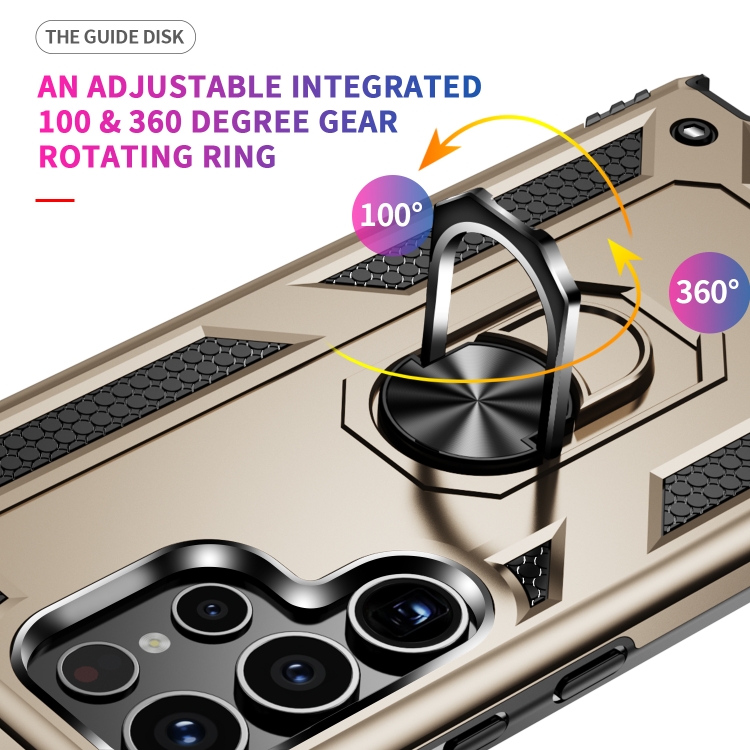 For Samsung Galaxy S24 Ultra 5G Shockproof TPU + PC Phone Case(Gold) For Samsung Galaxy S24 Ultra 5G Shockproof TPU + PC Phone Case(Gold)
